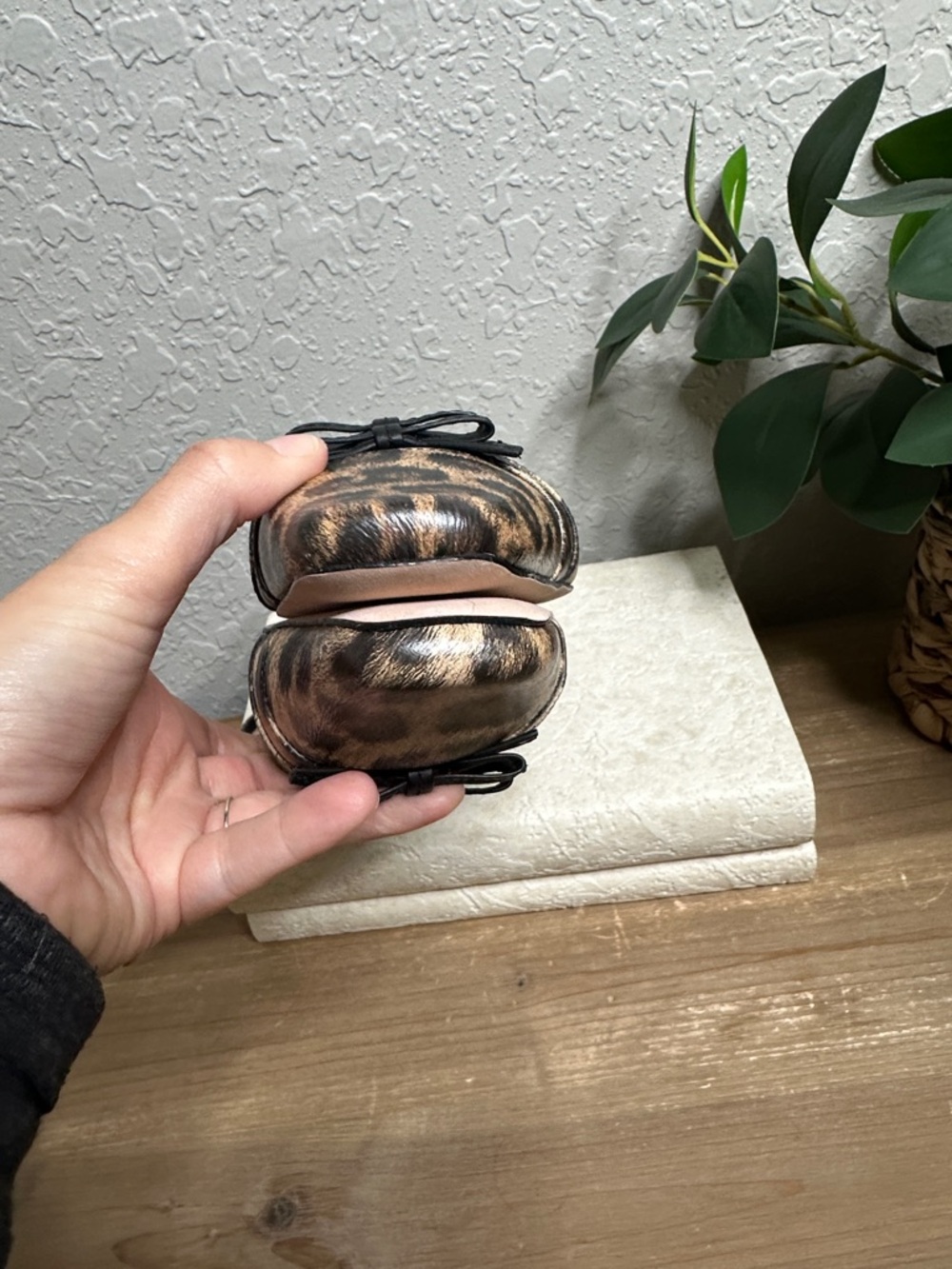 Reformation square toe, black and tan leopard print sling back flats NWOT SZ 8.5 - Picture 9 of 15